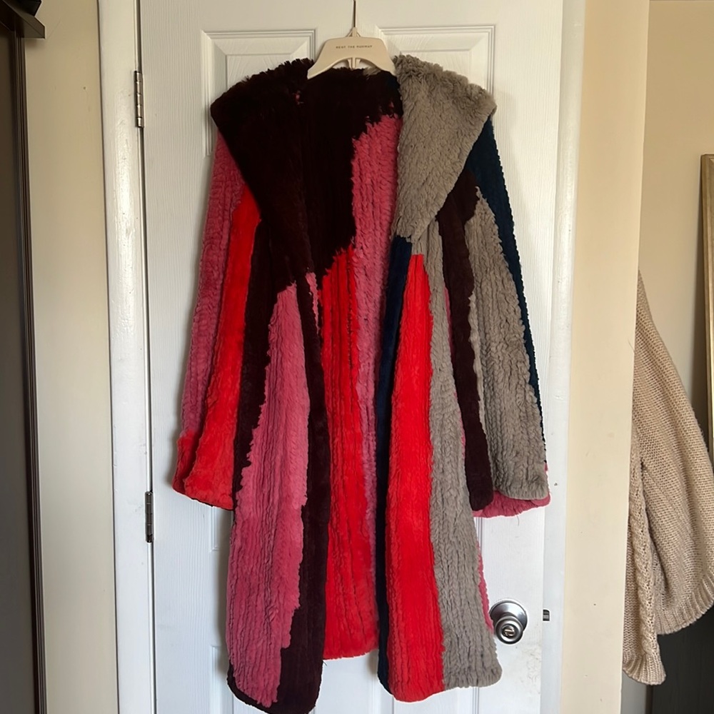 Vintage rabbit fur coat